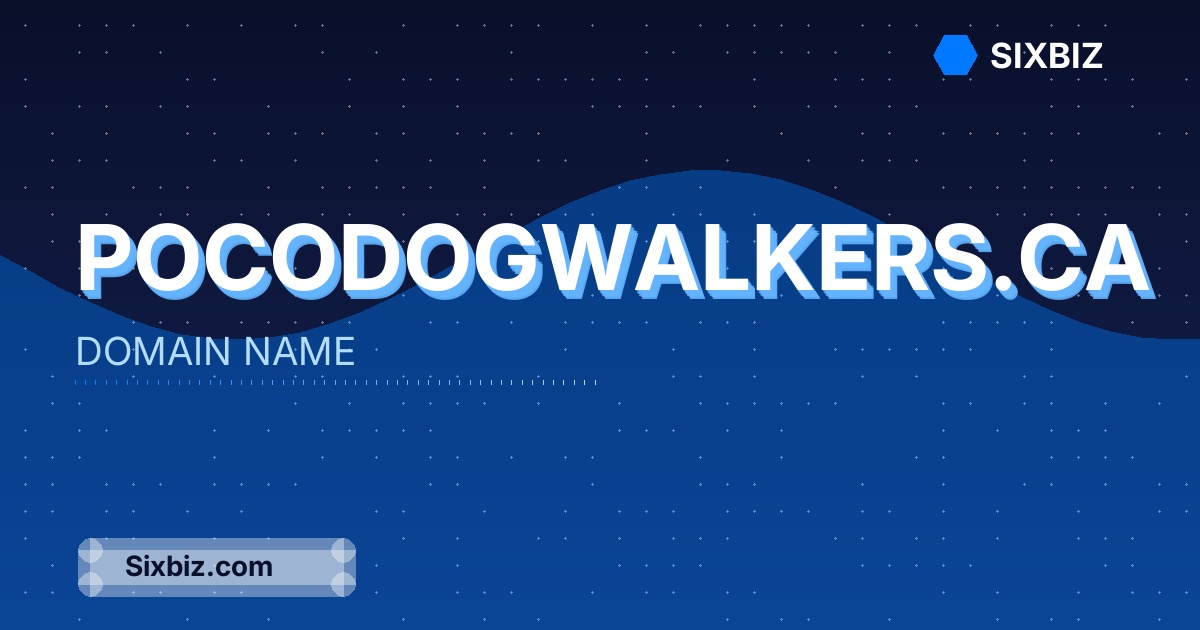 pocodogwalkers.ca - Premium Domain Name For Sale