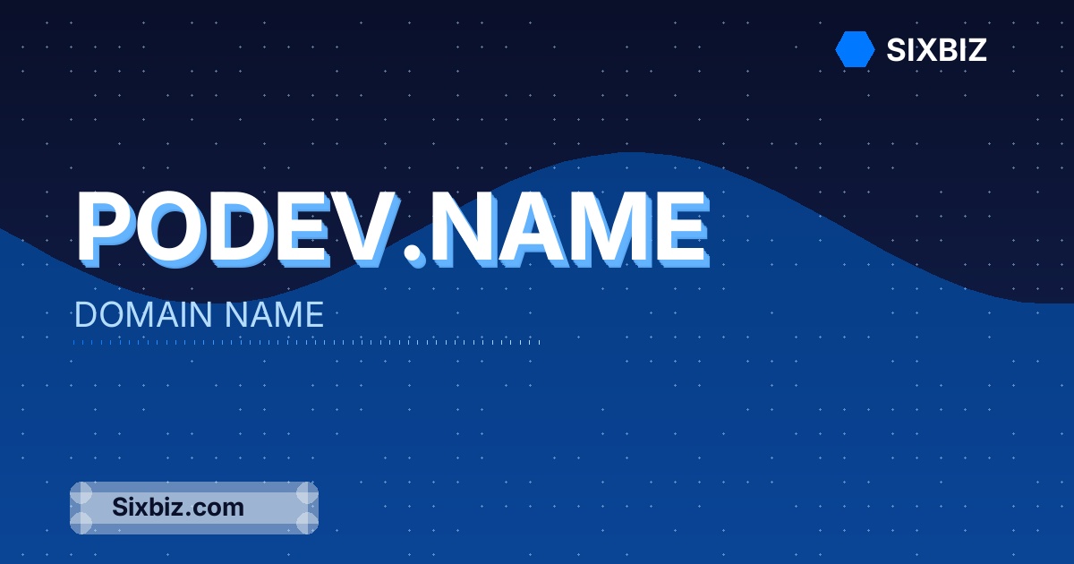 podev.name - Premium Domain Name For Sale