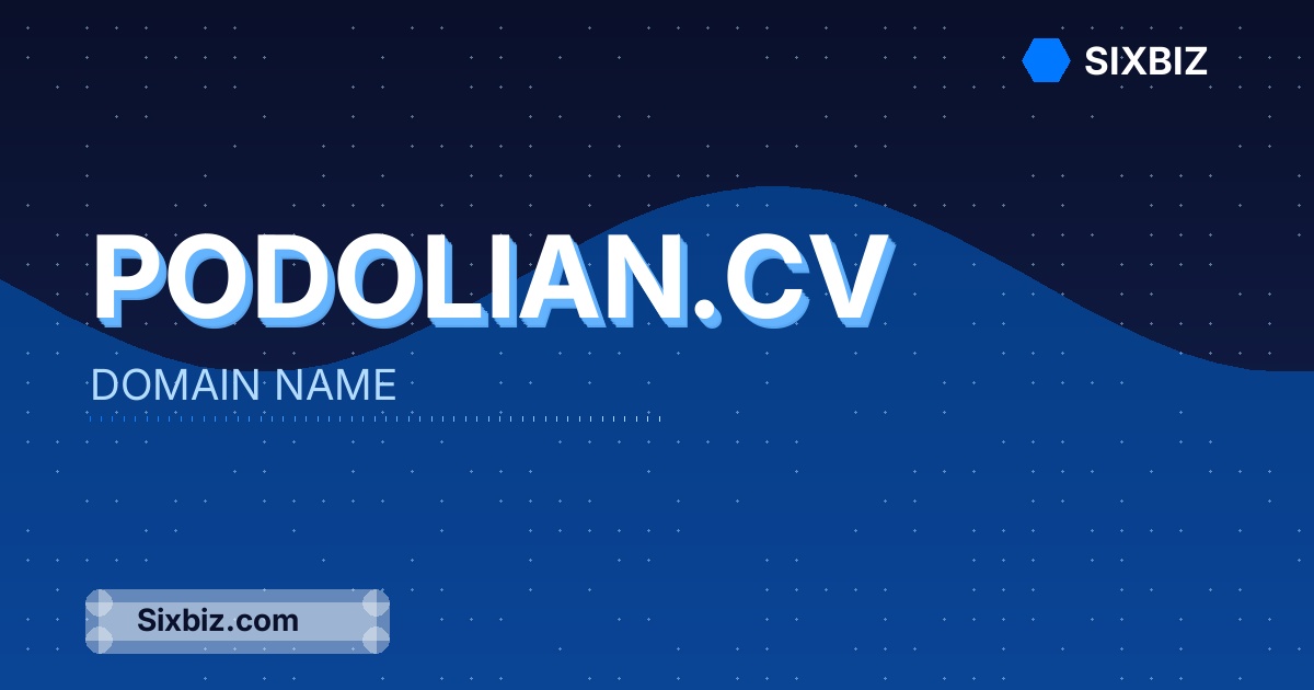 podolian.cv - Premium Domain Name For Sale