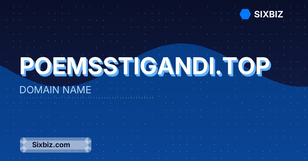 poemsstigandi.top - Premium Domain Name For Sale