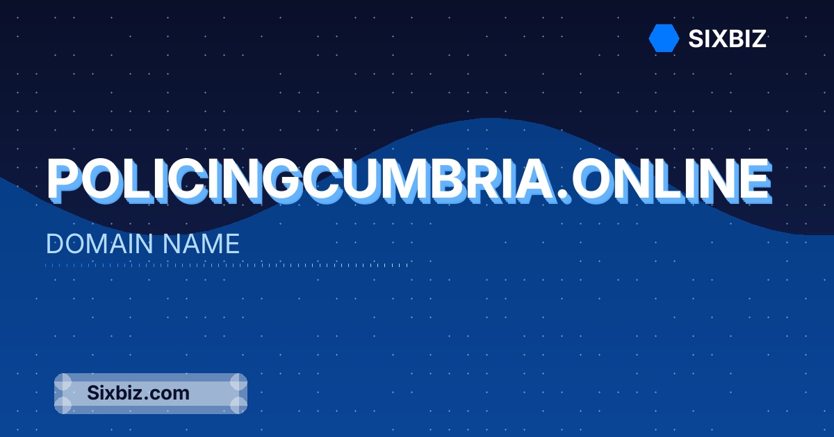 policingcumbria.online - Premium Domain Name For Sale
