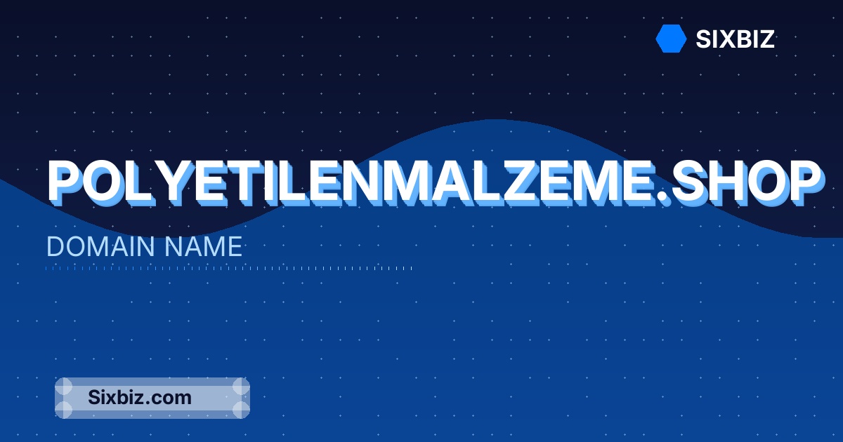 polyetilenmalzeme.shop - Premium Domain Name For Sale