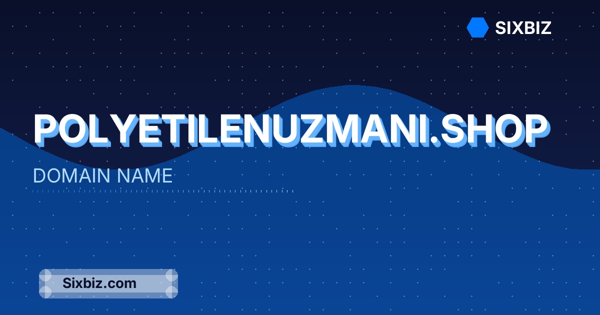 polyetilenuzmani.shop - Premium Domain Name For Sale