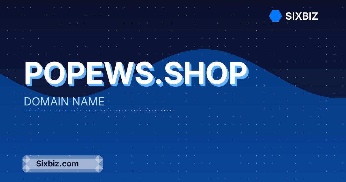 popews.shop - Premium Domain Name For Sale