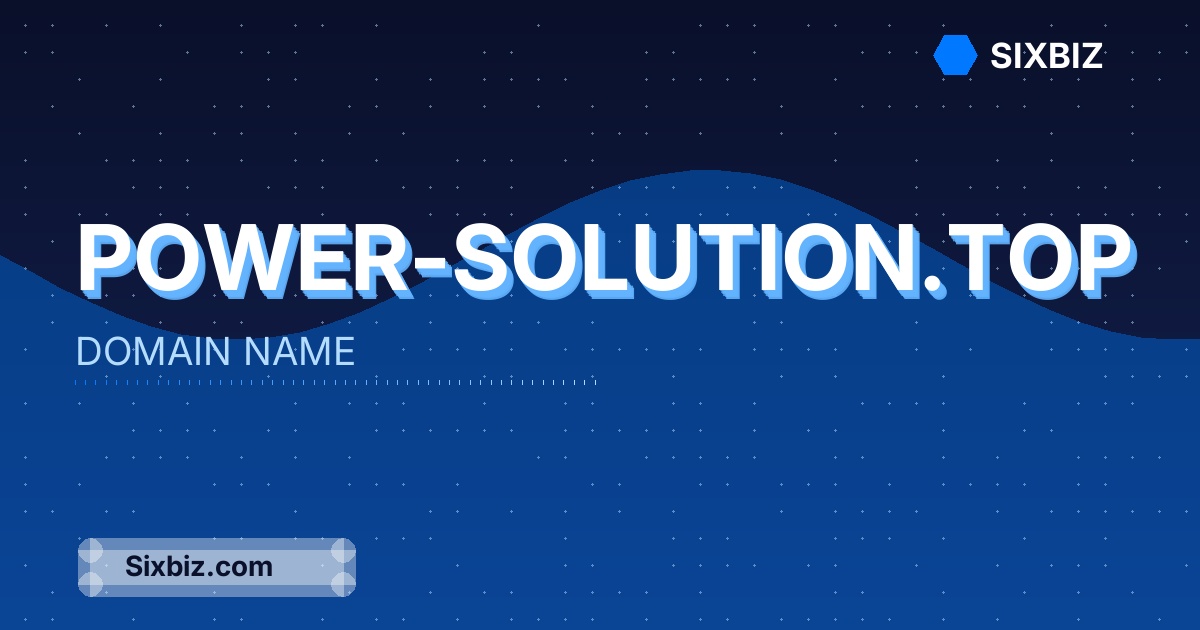 power-solution.top - Premium Domain Name For Sale