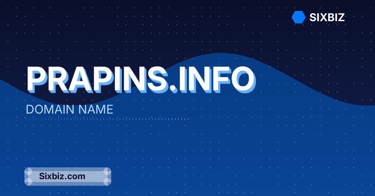 prapins.info - Premium Domain Name For Sale