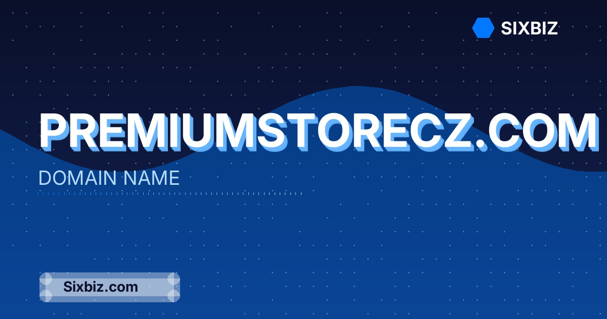 premiumstorecz.com - Premium Domain Name For Sale