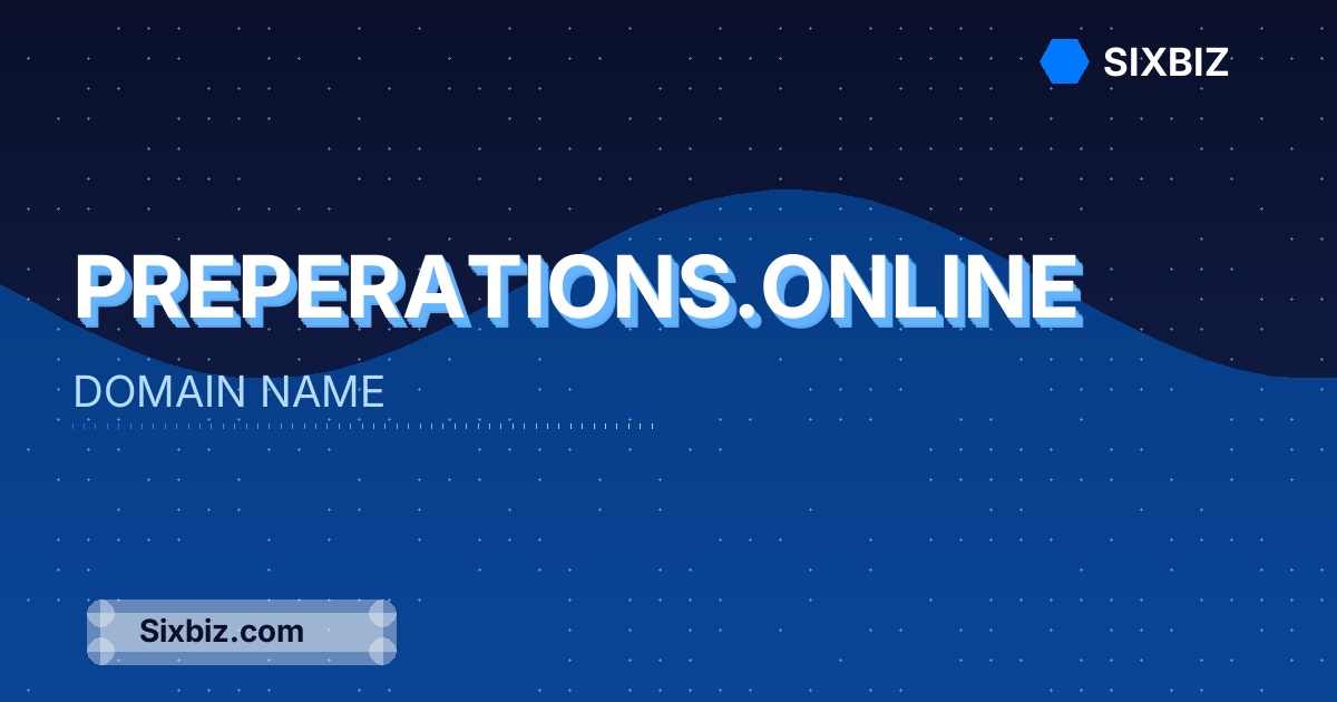 preperations.online - Premium Domain Name For Sale