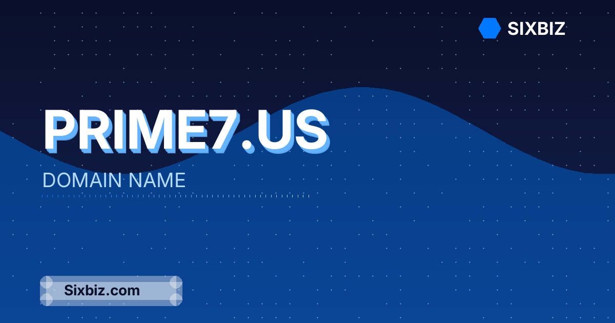prime7.us - Premium Domain Name For Sale