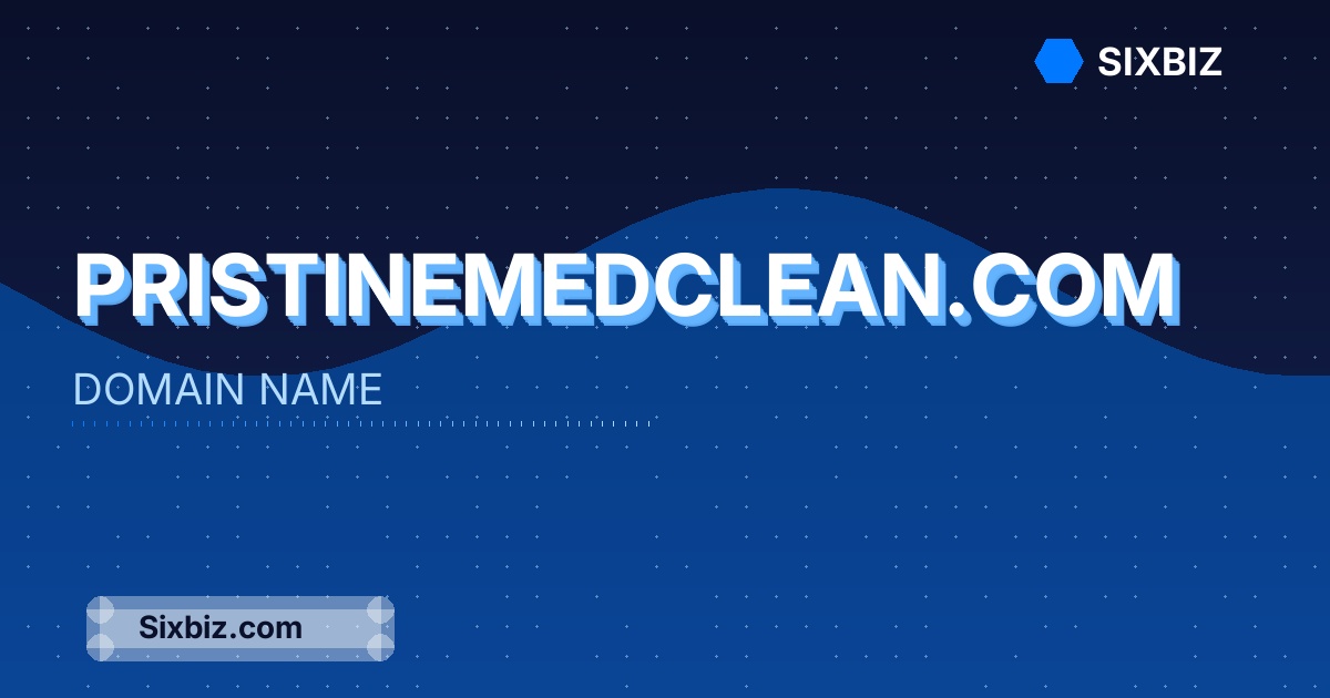 pristinemedclean.com - Premium Domain Name For Sale