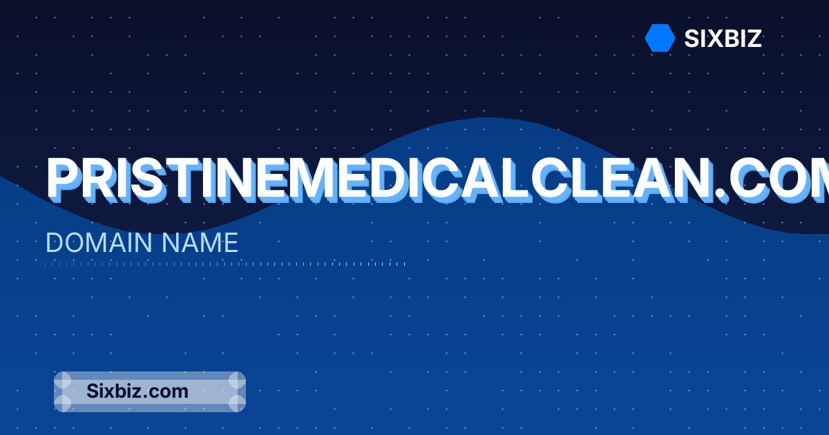 pristinemedicalclean.com - Premium Domain Name For Sale