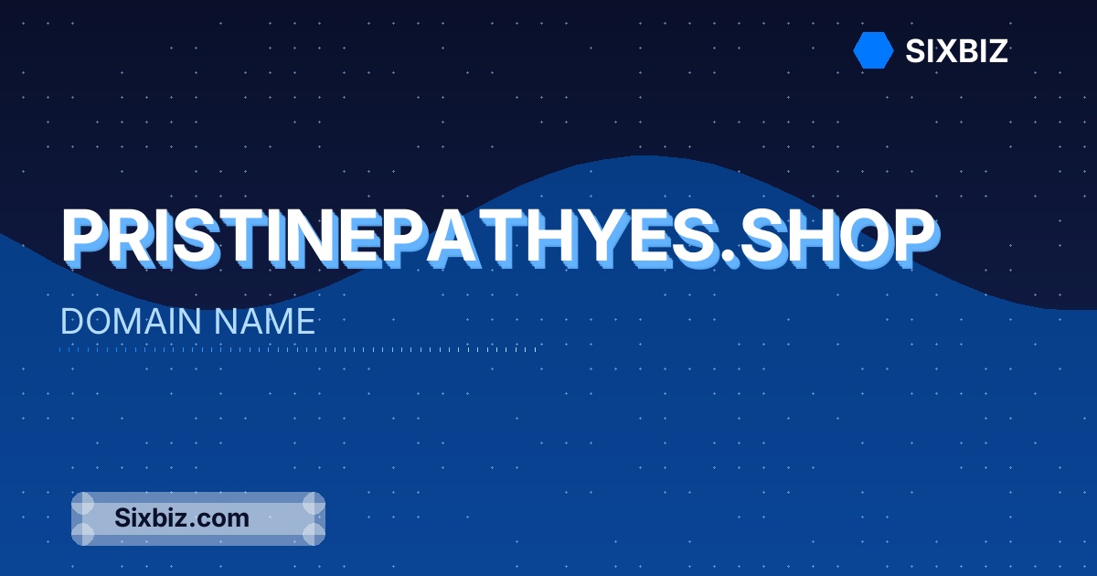 pristinepathyes.shop - Premium Domain Name For Sale