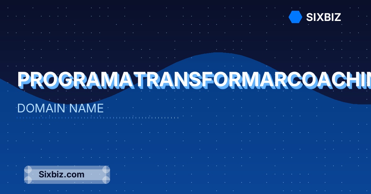 programatransformarcoaching.site - Premium Domain Name For Sale