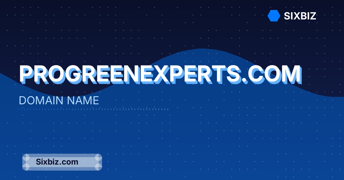 progreenexperts.com - Premium Domain Name For Sale